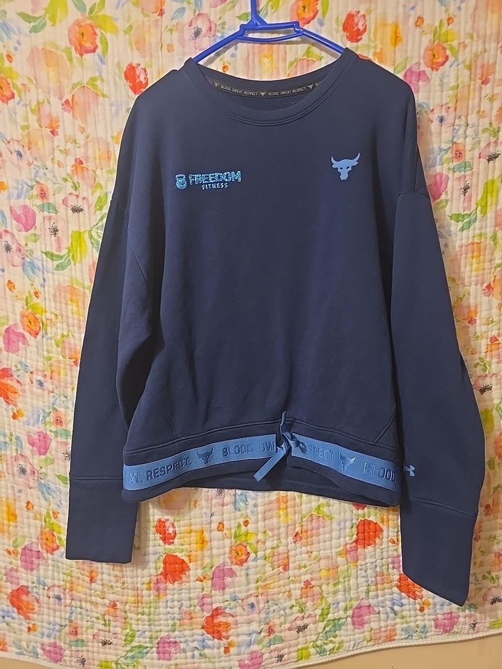 Under Armour Men's Navy Freedom Fitness Pullover Sweatshirt
